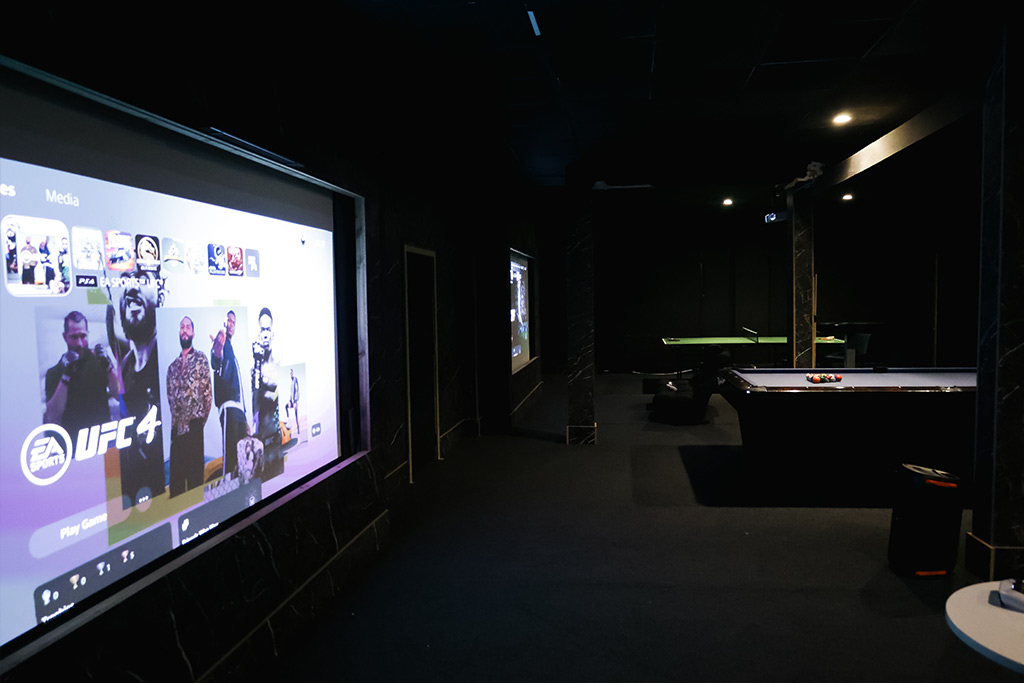 Celebration Lounge big screen experience